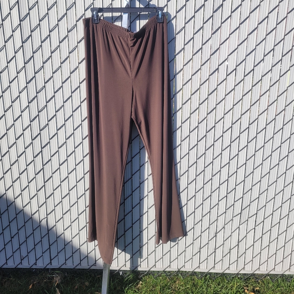 Brown pull on pants